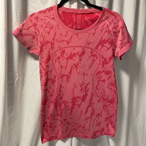 Lululemon pink short sleeve shirt